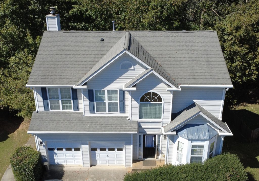 Completed roof